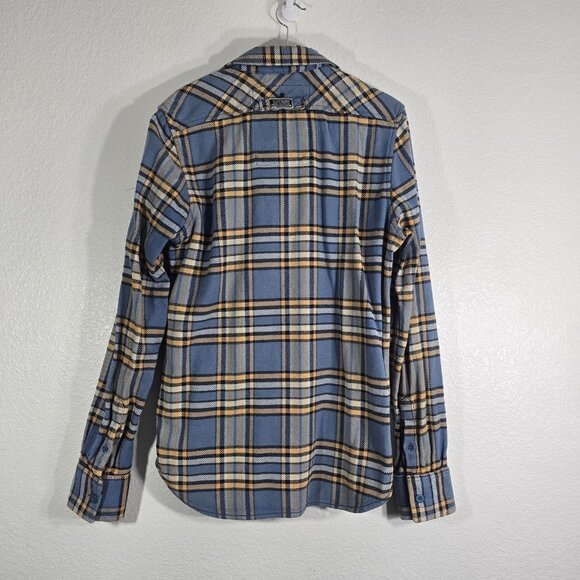Superdry Flannel Button Up Shirt Men Large Plaid Collared Heavyweight Pockets - Picture 6 of 16